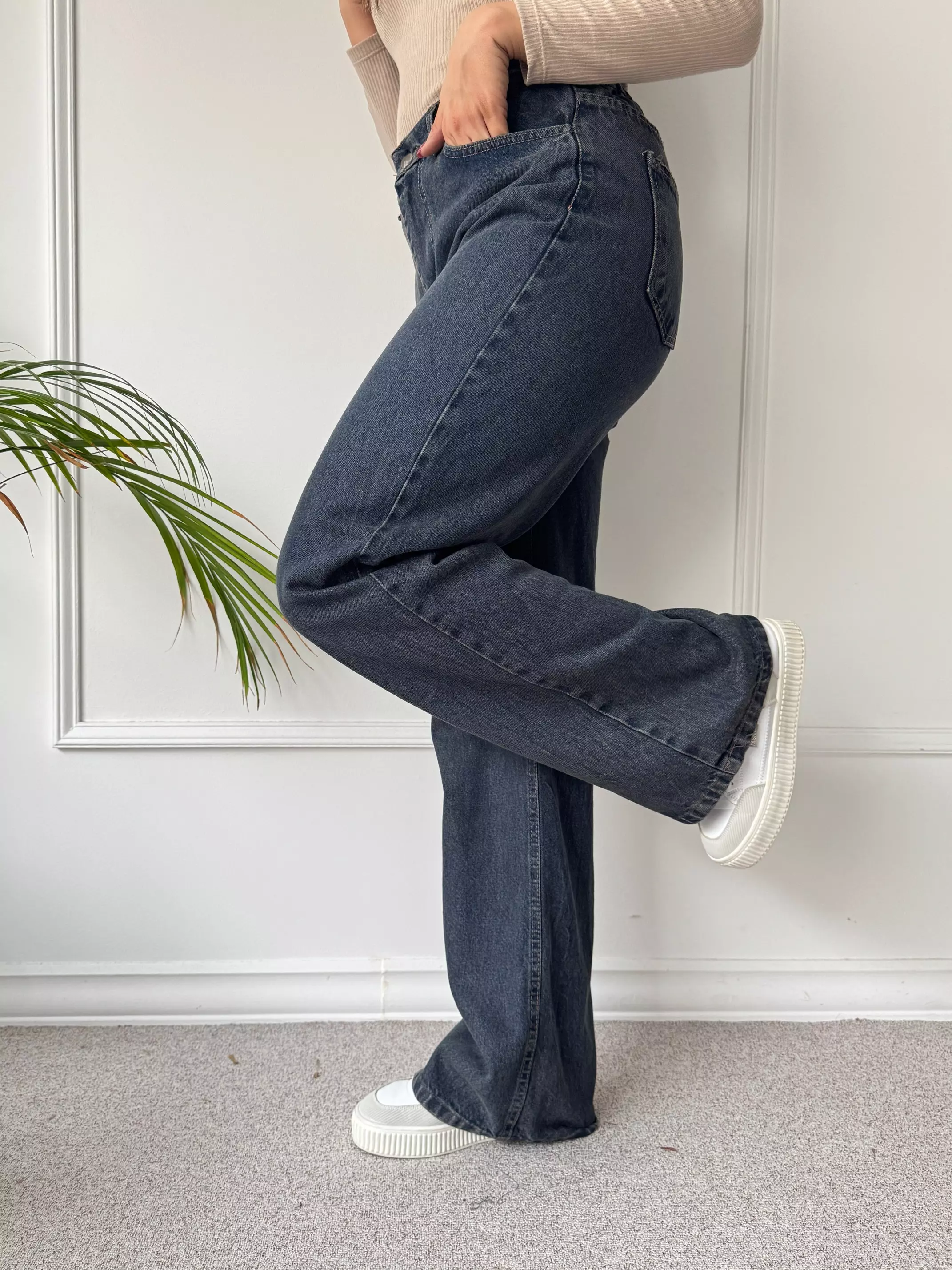 شلوار جین نیم بگ